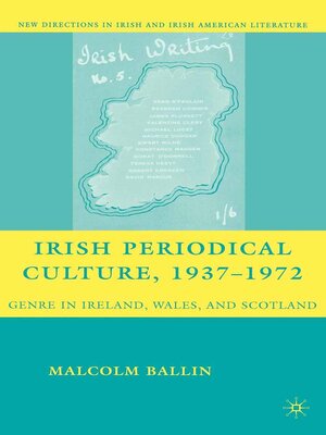cover image of Irish Periodical Culture, 1937-1972